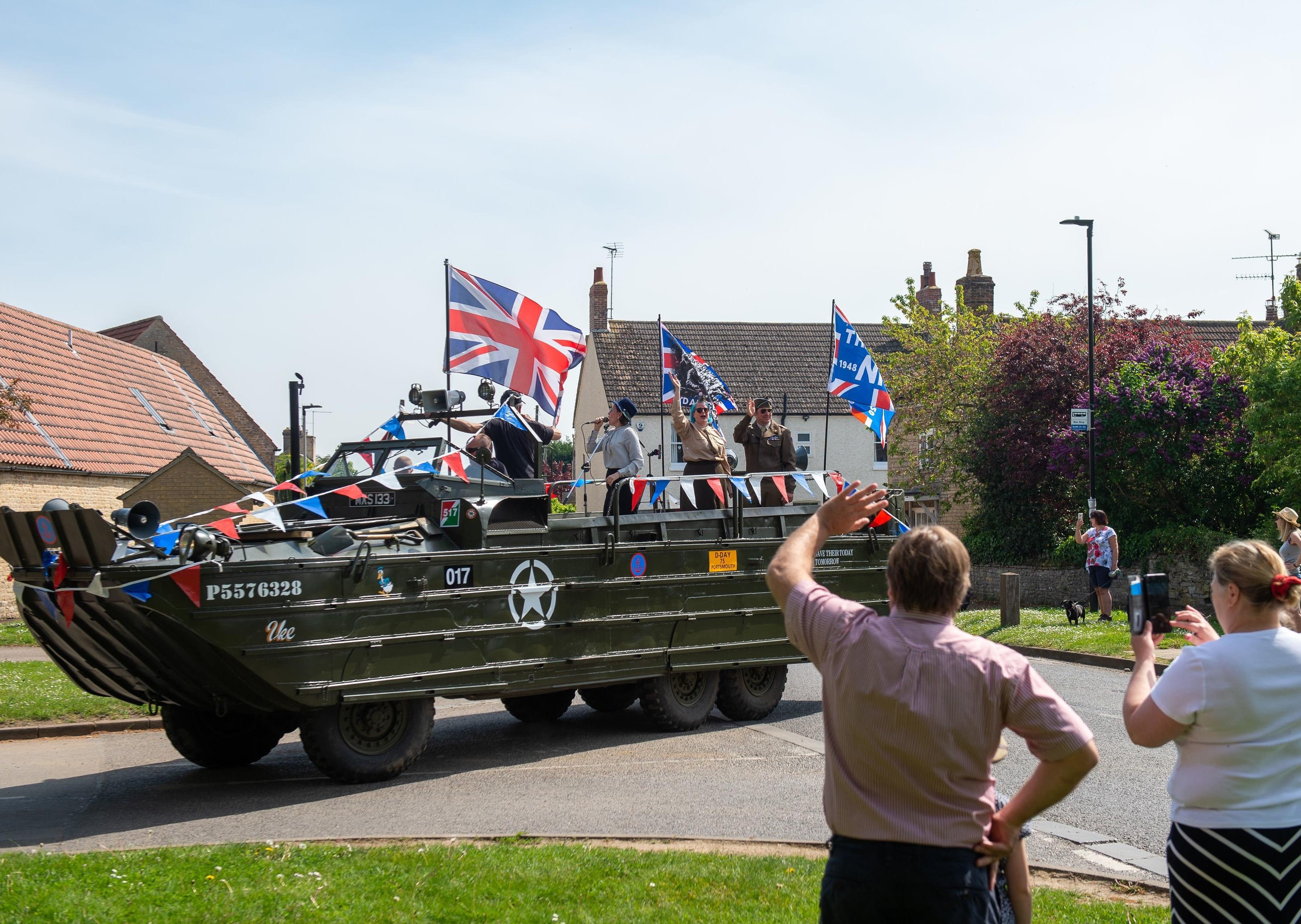 VE Day 75 celebrations in Helpston. Photo: Joe Giddens/PA Wire EMN-200805-125647005