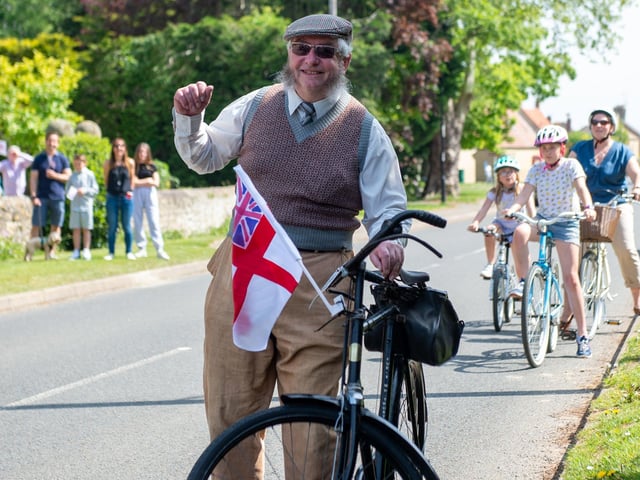 VE Day 75 celebrations in Helpston. Photo: Joe Giddens/PA Wire EMN-200805-125647005