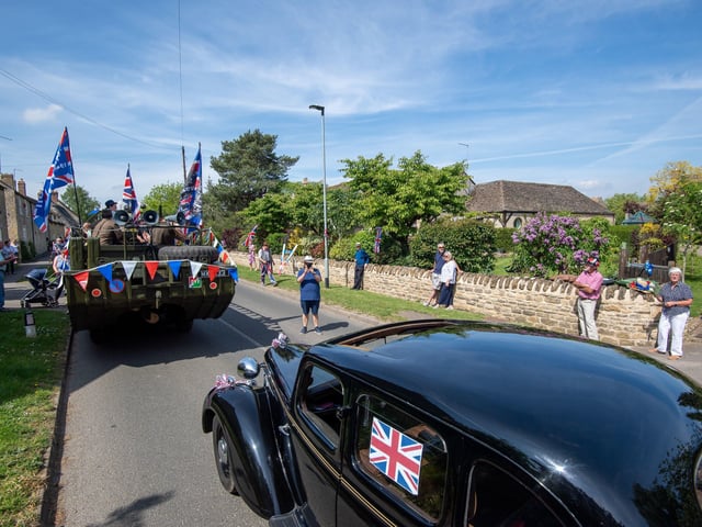 VE Day 75 celebrations in Helpston. Photo: Joe Giddens/PA Wire EMN-200805-125647005