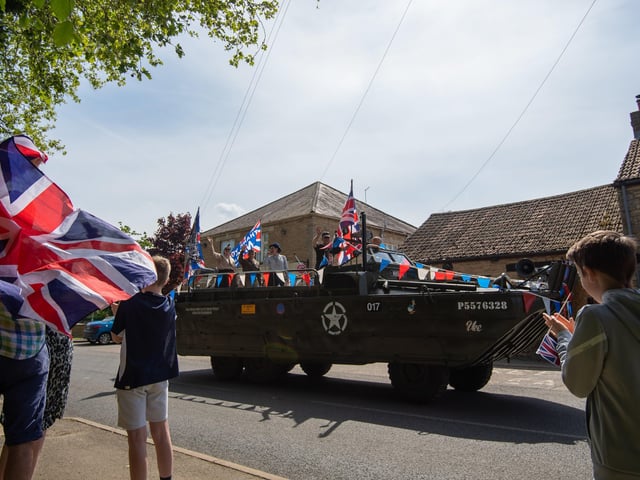 VE Day 75 celebrations in Helpston. Photo: Joe Giddens/PA Wire EMN-200805-125647005