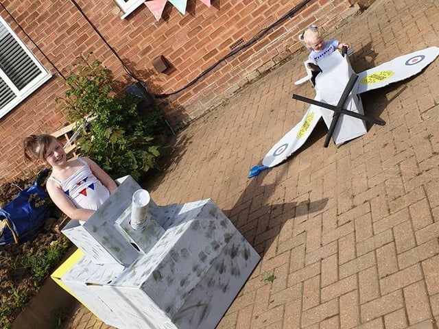 Karen Houghton- Lily (9) and lola (2) had a spitfire and a tank.