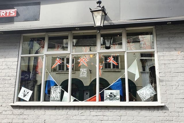 Jade Marie Chilvers - 
We run The Bear in town, we would usually be extreamily busy with food, entertainment, a singer and of course the drinks flowing! But, we have decorated the windows, and send everyone our love!