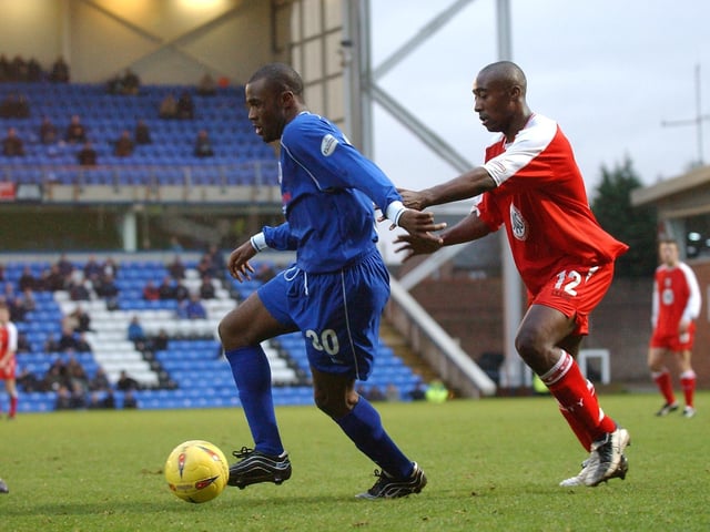 Striker who won 2 caps for St Kitts & Nevis.