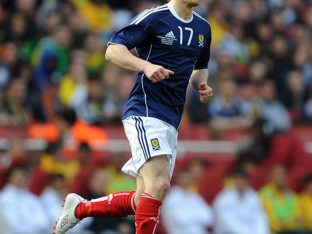 Striker who won one cap for Scotland.