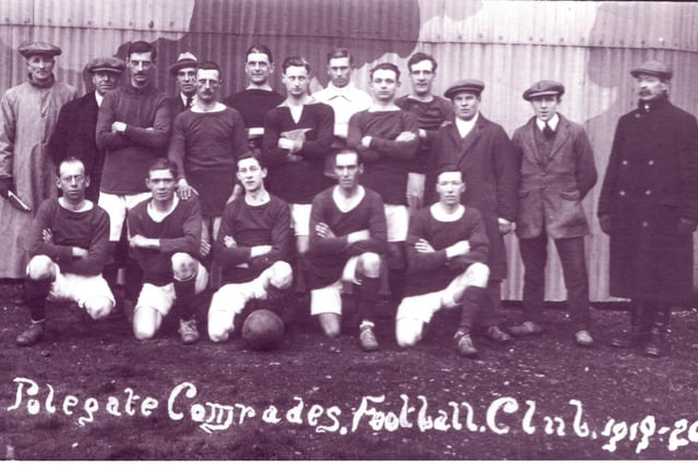 Looking Back picture of Polegate Comrades Football Club in 1919-20.