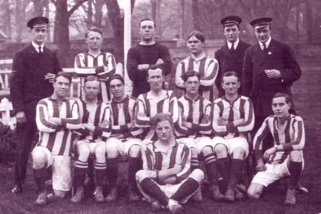 Looking Back picture of Polegate footballers in 1915-16.