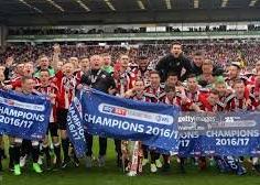 2016-17: 11/3/2017
1 Sheff Utd (36), 2 Fleetwood (36), 3 Bolton (35), 4 Bradford C (37), 5 Scunthorpe (37), 6 Millwall (35).
Final table: 1 Sheff Utd 2 Bolton, 3 Scunthorpe, 4 Fleetwood, 5 Bradford C, 6 Millwall. 
Bolton were 1 point behind Fleetwood on March 11 with a game in hand.