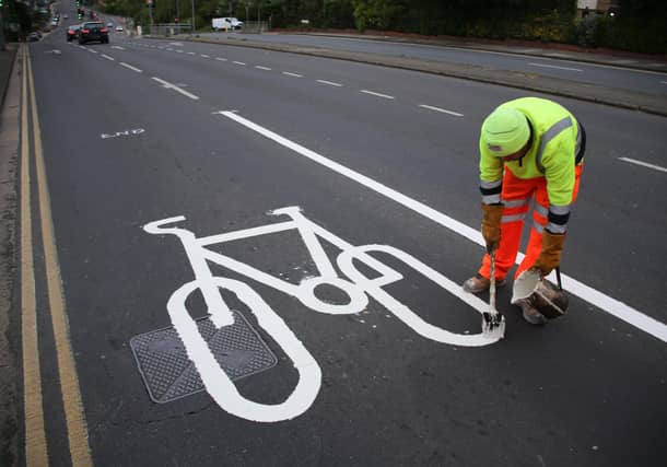Old Shoreham Road in Hove has been turned into a cycle-friendly dual carriageway, with one lane on each side temporarily turned into a cycle lane for 1.7 miles in both directions to reflect the changes in travel during the lockdown