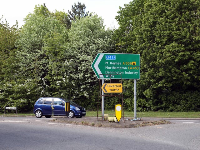 The A509 in Wellingborough had 91 accidents causing casualties over the five year period, 13 more than the next worst road. The A509 links Wellingborough to Kettering and Milton Keynes.