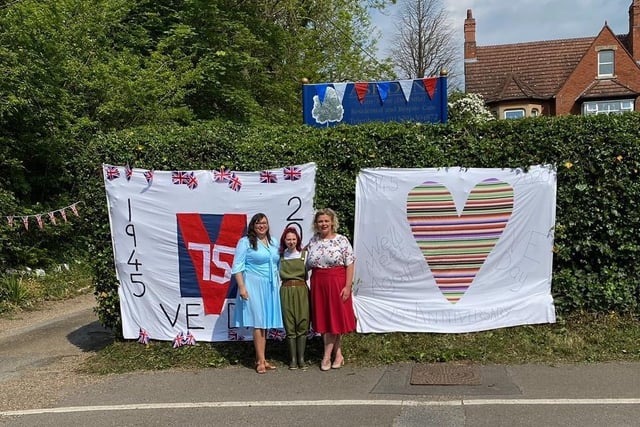 Ashdene Care Home in Sleaford had banners outside to mark VE Day.