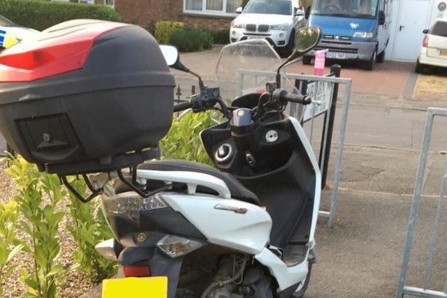 The biker in Chatteris was reported for a number of offences, police said