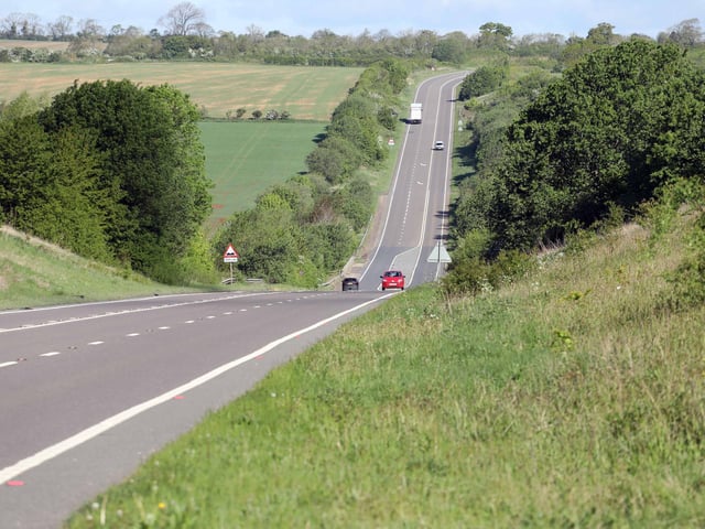 The A6 which runs past Desborough, Rothwell, Burton Latimer had 41 accidents in this period, just behind the A45 through East Northants which had 42. The roads came 13th and 12th, respectively.