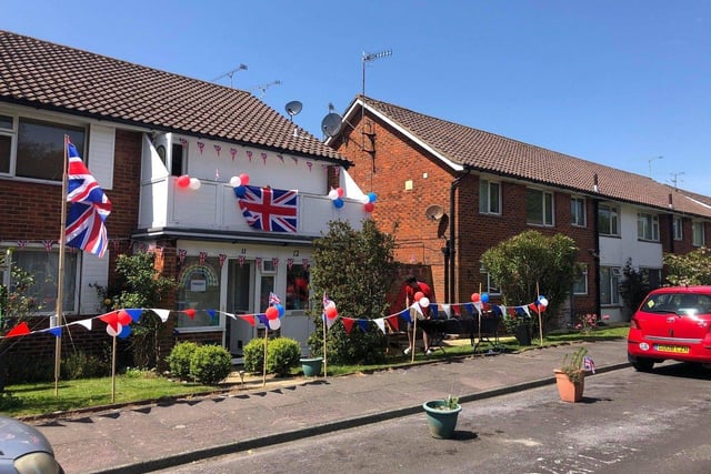 James and Bethany Watts organised a street party for Chatsmore Crescent, Goring, 'to bring the neighbours together during this uncertain time'