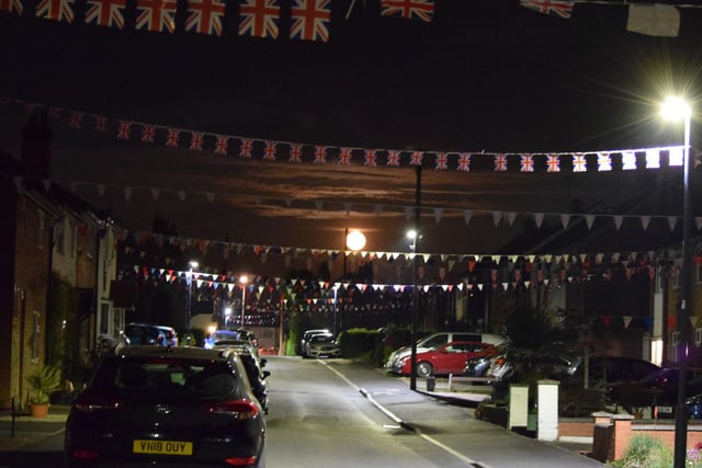 Residents mark the 75th anniversary of VE Day in High View Road.