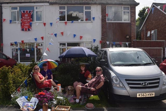Residents in High View Road marked the 75th anniversary of VE Day.