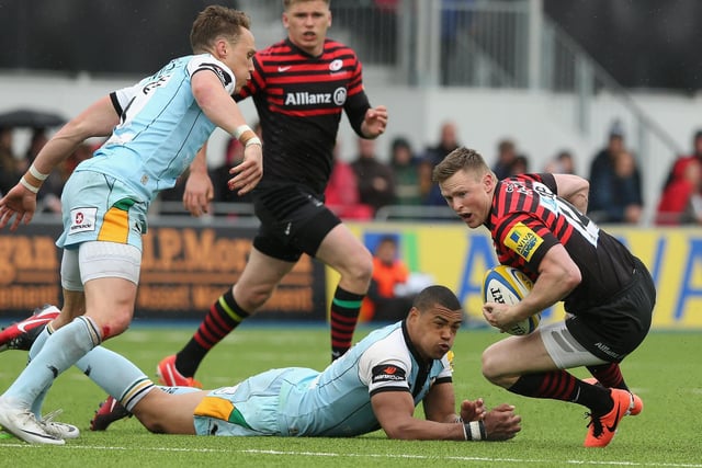 Chris Ashton was in action against his former club