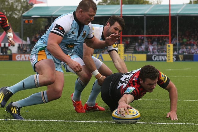 Duncan Taylor scored Saracens' only try on the day