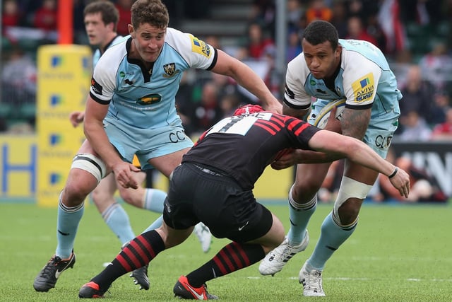 Courtney Lawes was typically imposing