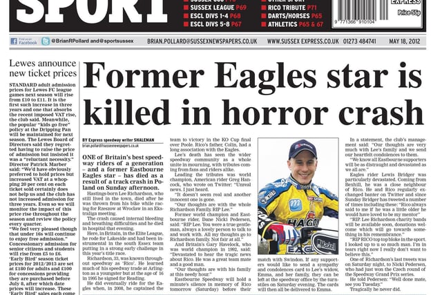 How the Sussex Express covered the tragedy
