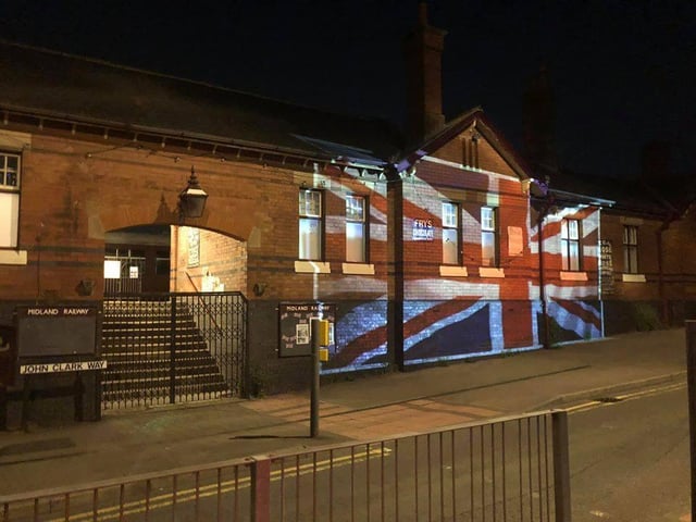 Lightning Lloyd created this light display to mark the 75th anniversary of VE Day
