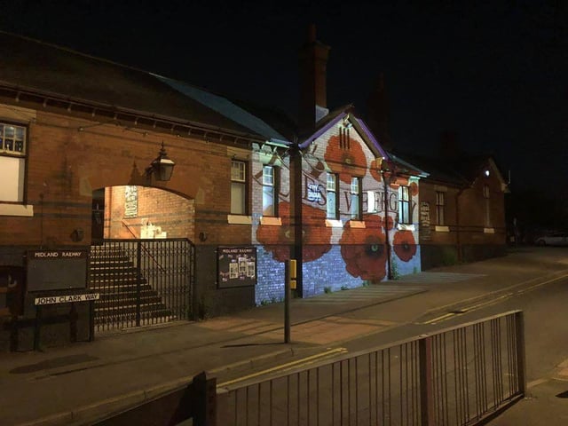 Lightning Lloyd created this light display to mark the 75th anniversary of VE Day