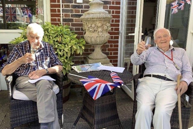 VE Day celebrations at Shelley Care Home in Shelley Road, Worthing