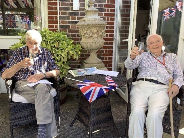 VE Day celebrations at Shelley Care Home in Shelley Road, Worthing