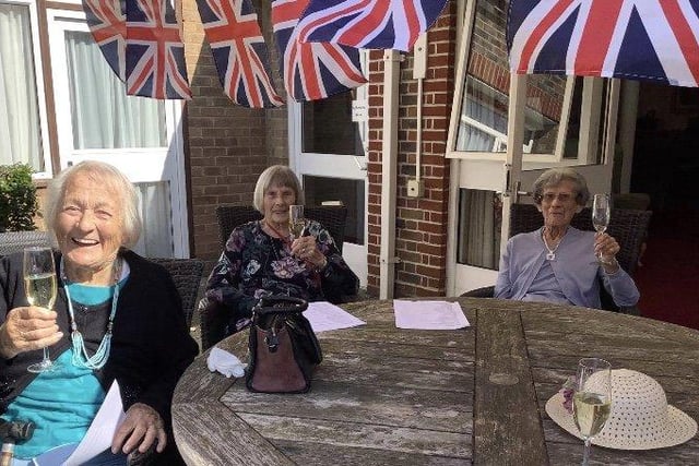 VE Day celebrations at Shelley Care Home in Shelley Road, Worthing