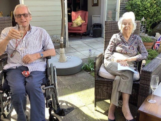 VE Day celebrations at Shelley Care Home in Shelley Road, Worthing