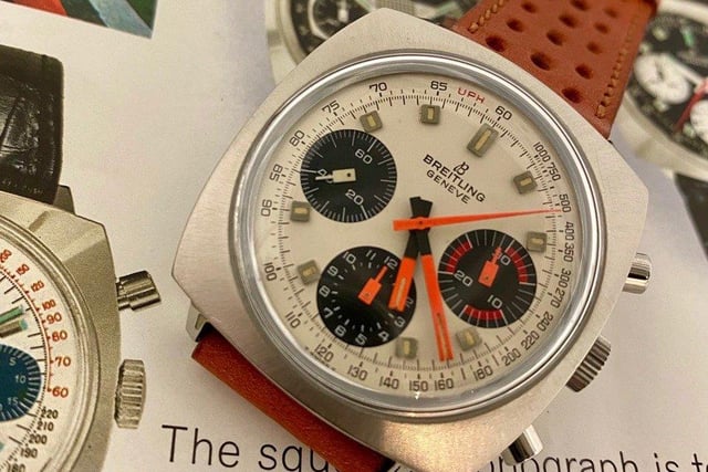 Breitling chronograph dated 1968.  £3,800 from Timewise