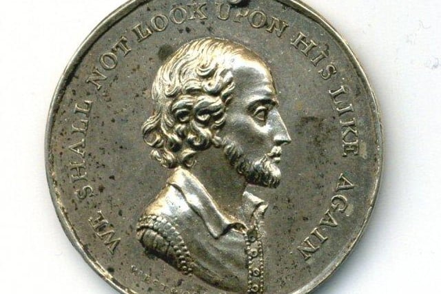 Stratford upon Avon, Shakespeare Jubilee Festival, silver pass, 1769, by J. Westwood, draped bust of Shakespeare profile right. An excellent example. £385 from Timothy Millett