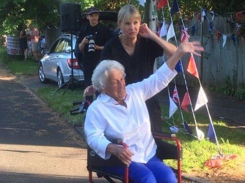 Granny Rosie with her daughter-in-law, author Kate Mosse