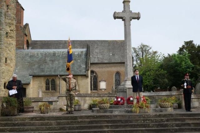 Rob Sadler took this picture of the VE Day service at Petworth war memorial