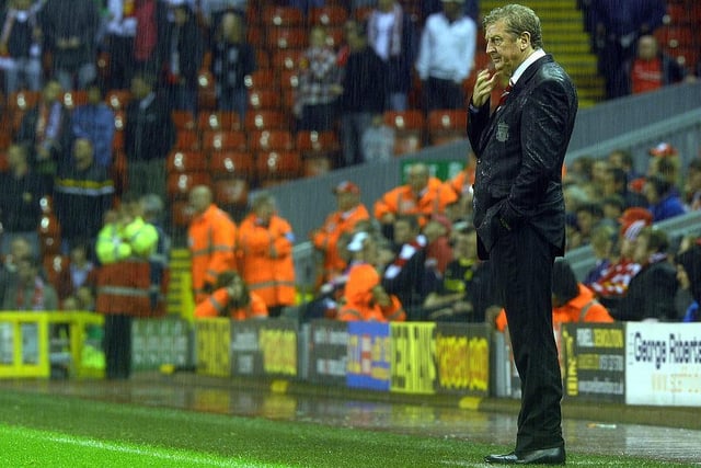 It was time for Liverpool boss Roy Hodgson to be concerned in the Anfield rain