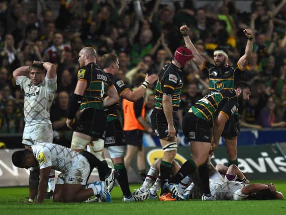 Saints secured a dramatic win against Leicester Tigers on May 16, 2014