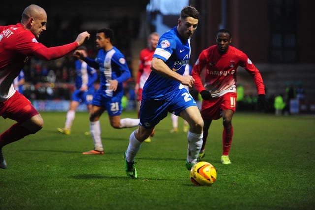 2014: PLAY-OFF GLOOM: The season after that traumatic relegation from the Championship Posh scrambled into the League One play-offs. Posh were unbeaten in play-off football at the time, but after a 1-1 semi-final draw at home to Leyton Orient, Posh went down 2-1 at Brisbane Road in the second leg. Conor Washington (pictured) scored a late consolation goal in London.