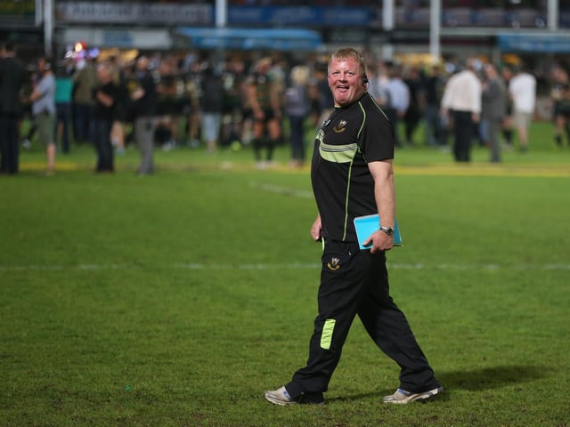 Dorian West was all smiles as Saints looked forward to a trip to Twickenham