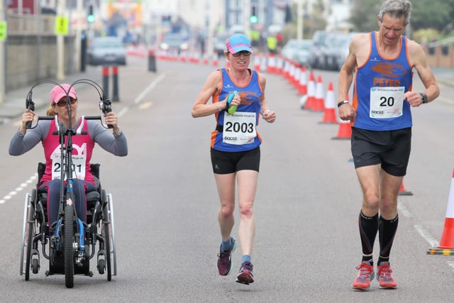 There was a wheelchair race as part of the 10k for the first time in 2019