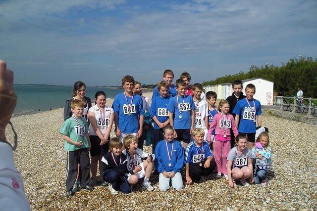 Arun Trident juniors who took part in 2008 - can you spot future international triathlete Harry Leleu in this line-up?