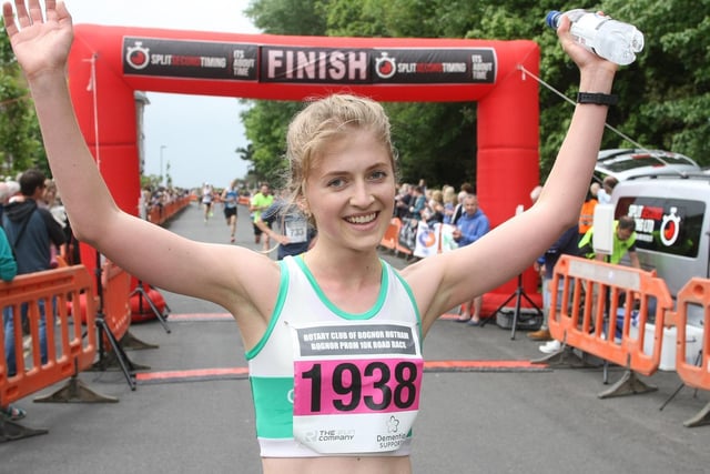 Women's winner Lucy Thraves in 2018