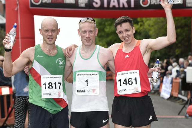 Last year's top three - James Baker, centre, has won it a number of times