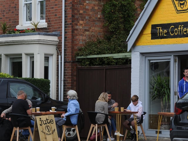 Saturday lunchtime at the Coffee Hive, Fletton Avenue. EMN-200516-144601009