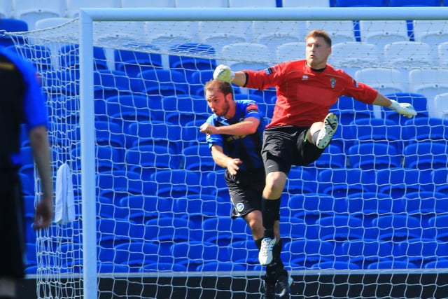 Action from the Sussex Senior Cup final in 2014