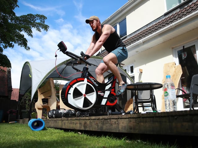 The flanker has got on his bike