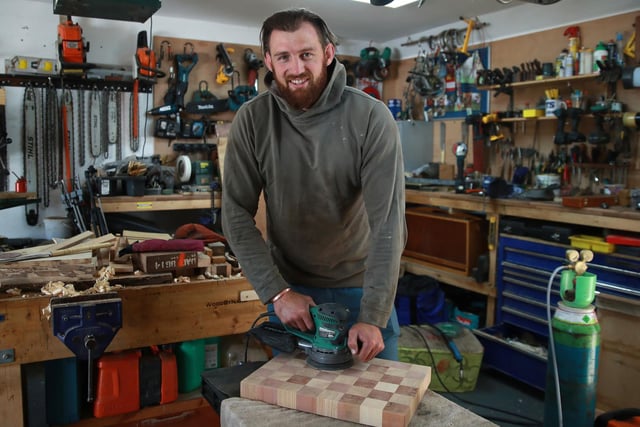 Tom has also found time to do some Wood-work as his off-field business continues to go from strength to strength