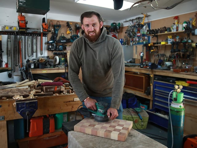 Tom has also found time to do some Wood-work as his off-field business continues to go from strength to strength