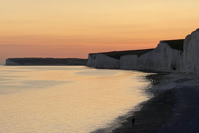 Sunset at Birling Gap, taken by Lisa Pickard with an iPhone. SUS-200520-132514001