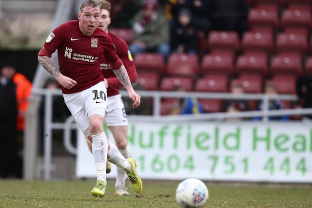 The 33-year-old left-back has been one of League Two's top performers since joining Northampton from Bury last year, making 36 league appearances.