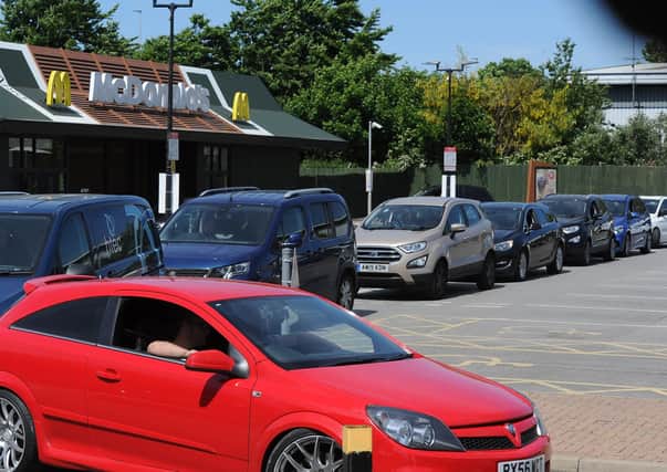 Queues at McDonald's in Boongate