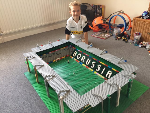 Joe at home with the Borussia Monchengladbach stadium